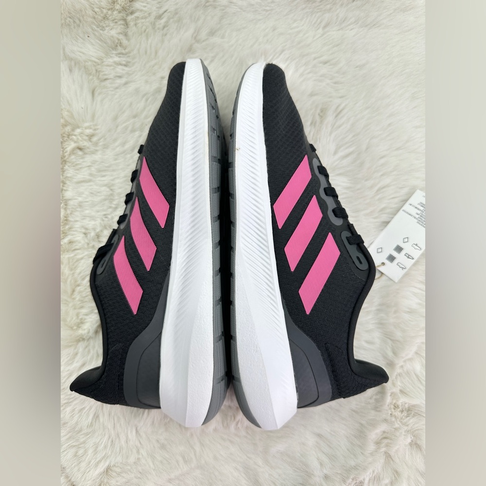 Adidas Women's Run‎ Falcon 3.0 Shoes Size 8.5 NWT Pink Black - Picture 7 of 11